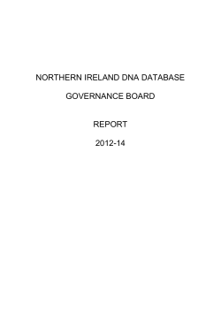 northern ireland dna database governance board