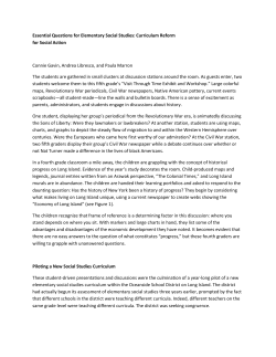 Essential Questions for Elementary Social Studies