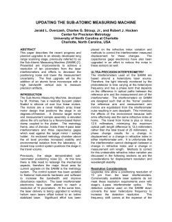 UPDATING THE SUB-ATOMIC MEASURING MACHINE