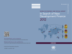 In Search of New Development Finance