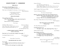 Concert Program - Chester River Chorale