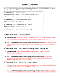 Beyond the Bill of Rights Key