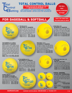 B33 2016 Markwort Baseball Softball Catalog