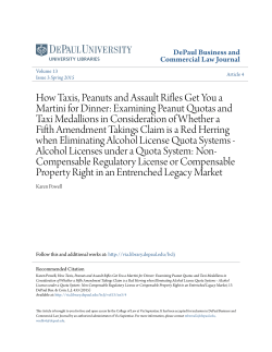 How Taxis, Peanuts and Assault Rifles Get You a