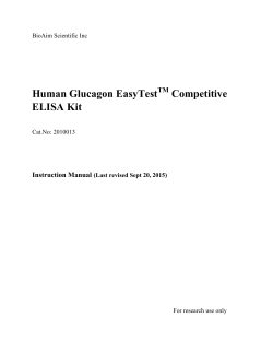 Human Glucagon EasyTest Competitive ELISA Kit