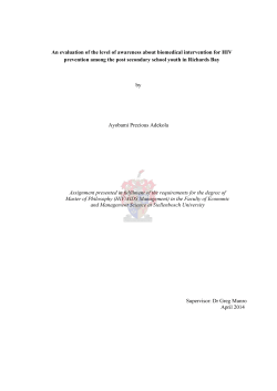 An evaluation of the level of awareness about biomedical