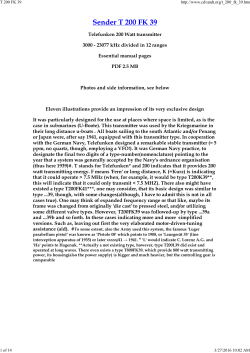 Telefunken 200 Watt transmitter 3000