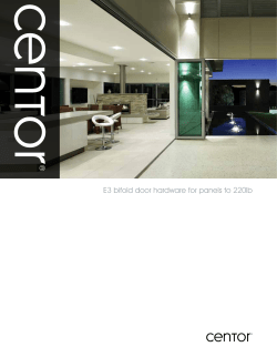 E3 bifold door hardware for panels to 220lb