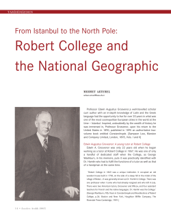 Robert College and the National Geographic