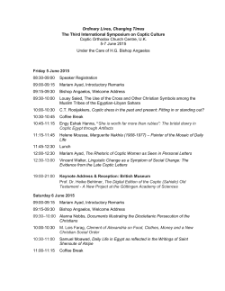 Ordinary Lives, Changing Times The Third International Symposium