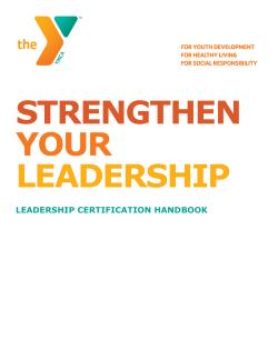 LEADERSHIP CERTIFICATION HANDBOOK