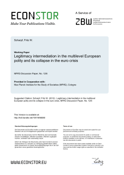 Legitimacy Intermediation in the Multilevel European Polity and Its