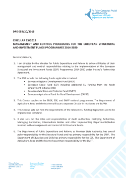 DPE 055/20/2015 CIRCULAR 13/2015 MANAGEMENT AND