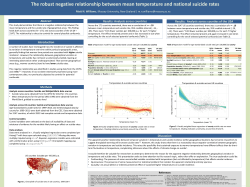 The robust negative relationship between mean temperature and