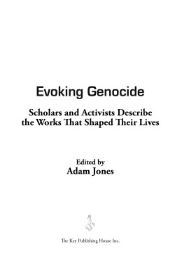 Evoking Genocide_Essay by Sara Cohan