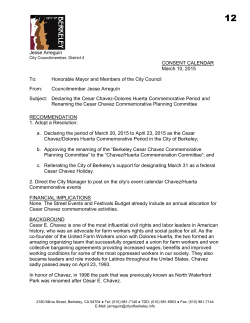 Declaring the Cesar Chavez-Dolores Huerta