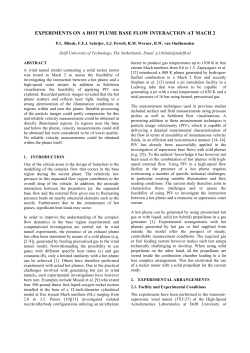 experiments on a hot plume base flow interaction at mach 2