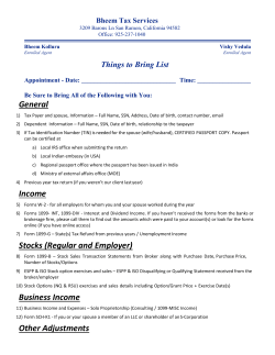General Income Stocks (Regular and Employer) Business Income
