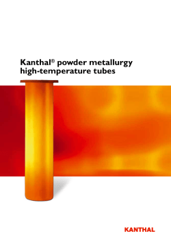 Kanthal powder metallurgy high