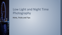 Low Light and Night Time Photography