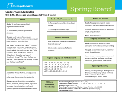 Grade 7 Curriculum Map - Walton County Schools