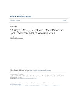 A Study of Dense, Glassy Flows: Dense Pahoehoe Lava Flows From