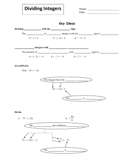 Dividing Integers