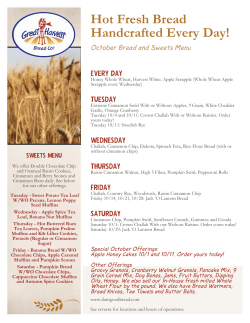 Hot Fresh Bread Handcrafted Every Day!