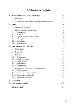 AFLP: Principle and Application