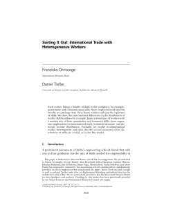 Sorting it Out: International Trade and Protection with