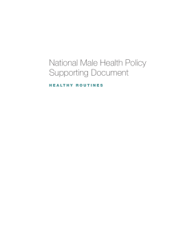 Healthy Routines - Department of Health