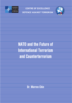 NATO and the Future of International Terrorism and - COE-DAT