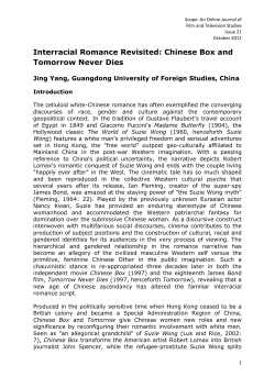 Interracial Romance Revisited: Chinese Box and Tomorrow Never