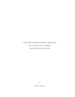 Rapid Spectrophotometric Detection for Analysis of
