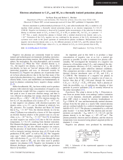 Electron attachment to C7F14 and SF6 in a thermally ionized