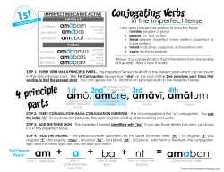 1st Conjugation Imperfect Tense.indd