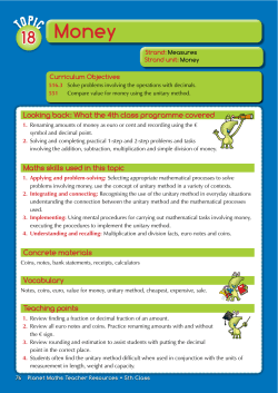 Strand unit - Planet Maths