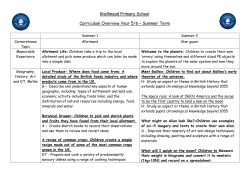 Summer Term - Knollmead Primary School