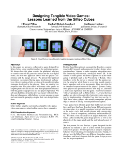 Designing Tangible Video Games: Lessons Learned