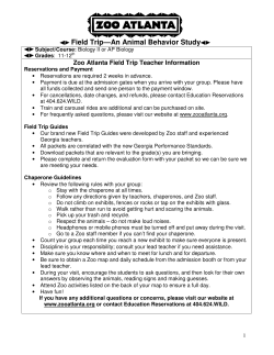 Field Trip&mdash;An Animal Behavior Study