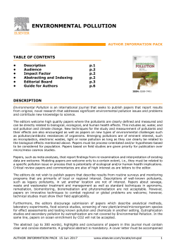 environmental pollution