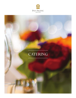 CATERING - Pan Pacific Hotel