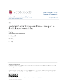 Isentropic Cross-Tropopause Ozone Transport in the Northern