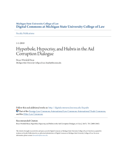 Hyperbole, Hypocrisy, and Hubris in the Aid Corruption Dialogue