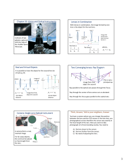 Chapter 26: Vision and Optical Instruments Lenses in Combination