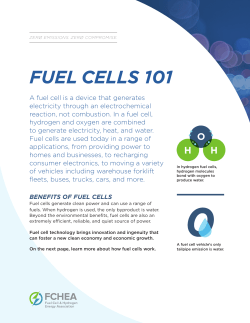 fuel cells 101 - Zero Emissions. Zero Compromise.