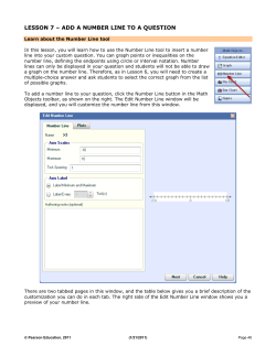 lesson 7 &ndash; add a number line to a question
