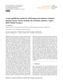A non-equilibrium model for soil heating and moisture transport