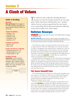 A Clash of Values