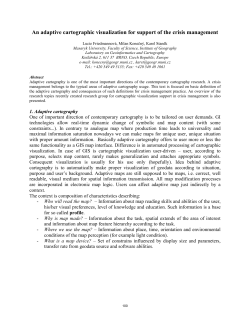 An adaptive cartographic visualization for support of the crisis